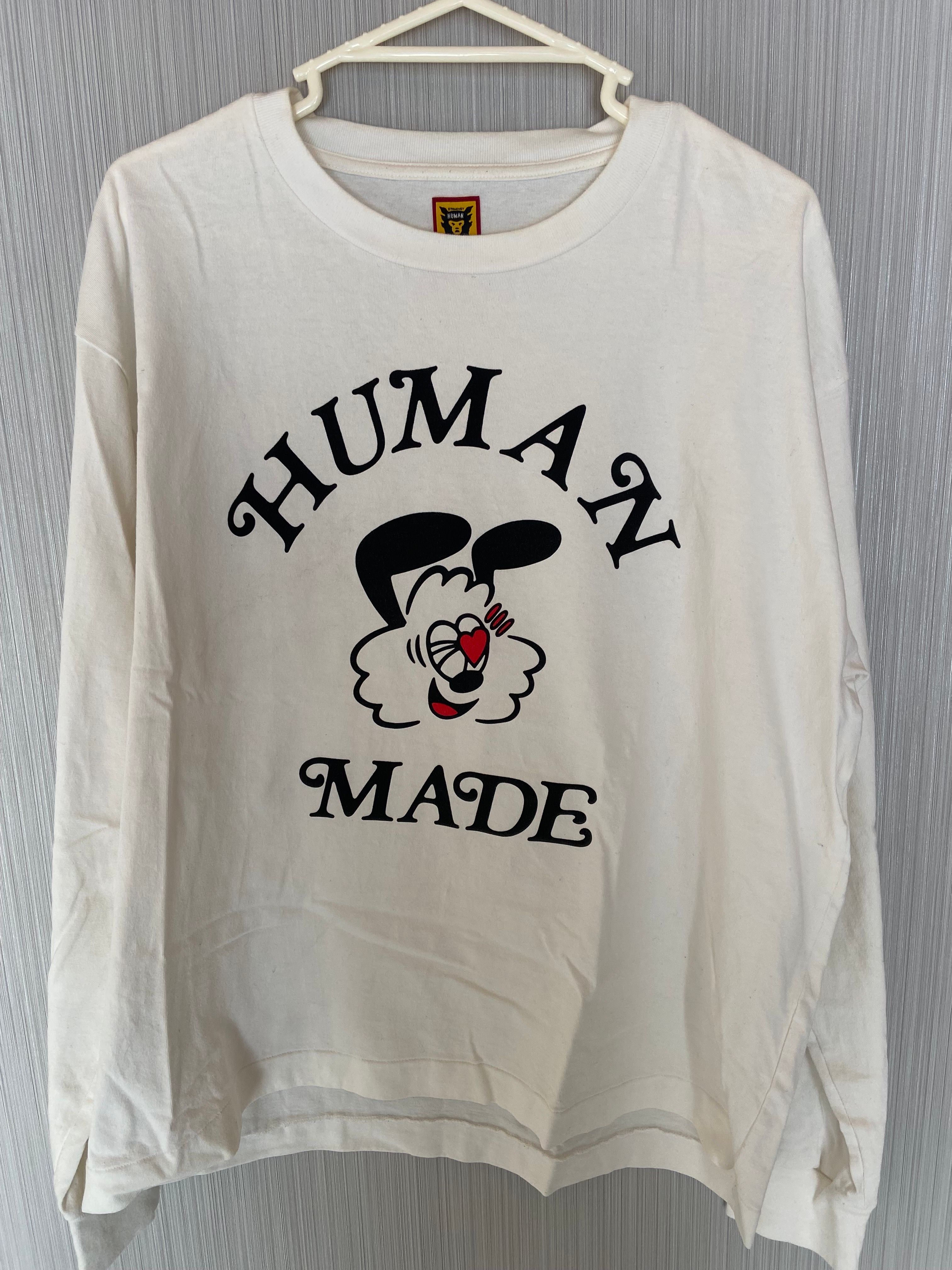 HUMAN MADE GDC Valentine's Day L/S T-Shirt "White" / VERDY