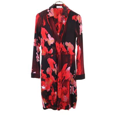 Calvin klein 長袖 カシュクール ワンピース