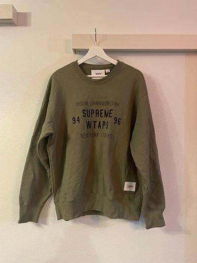 Supreme / WTAPS Crewneck "Light Olive"