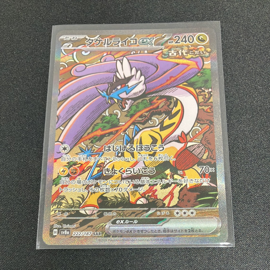 タケルライコex SAR [SV8a 222/187](ハイクラスパック「テラスタルフェスex」)