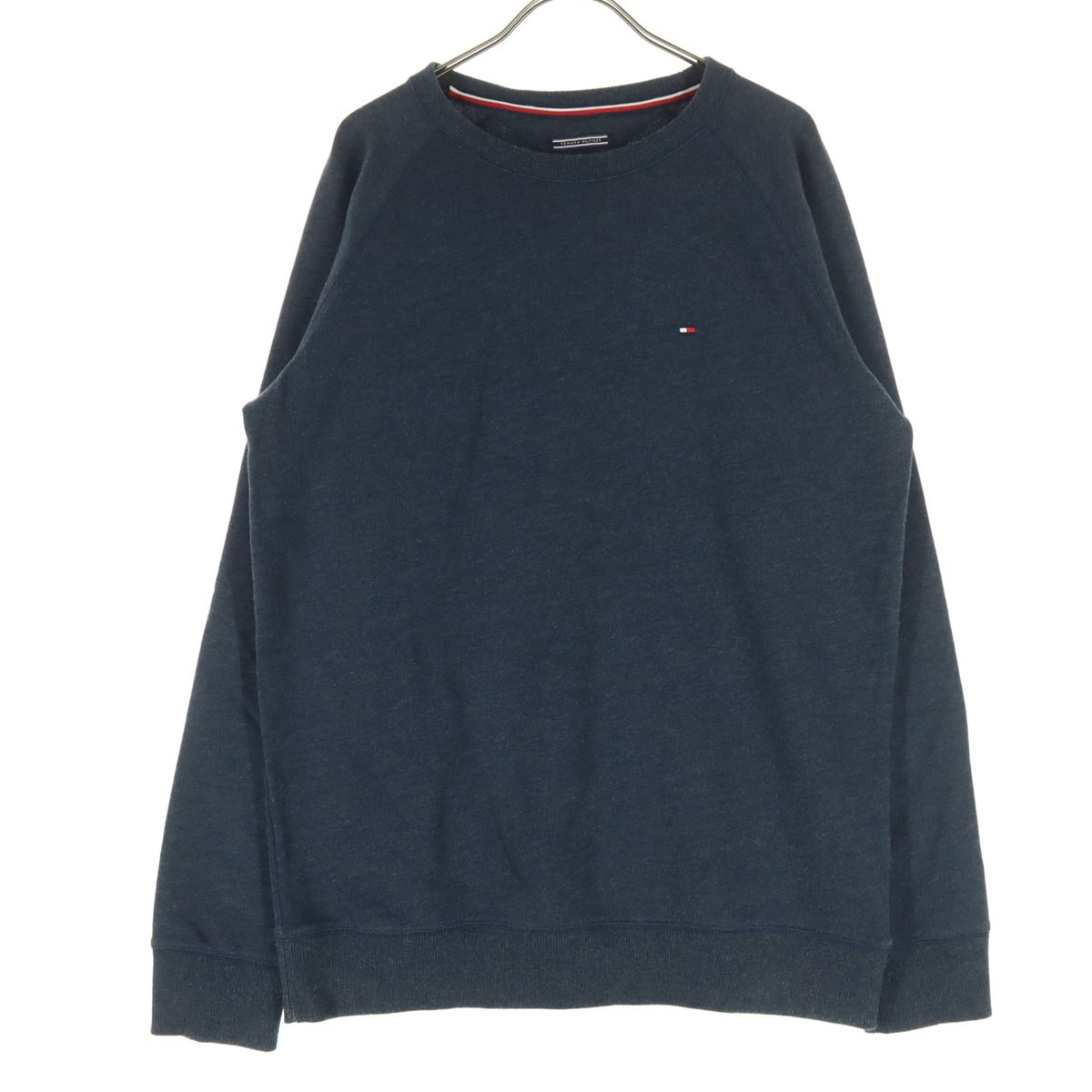TOMMY HILFIGER トミーヒルフィガー ワンポイントロゴ 長袖 トレーナー M ネイビー系