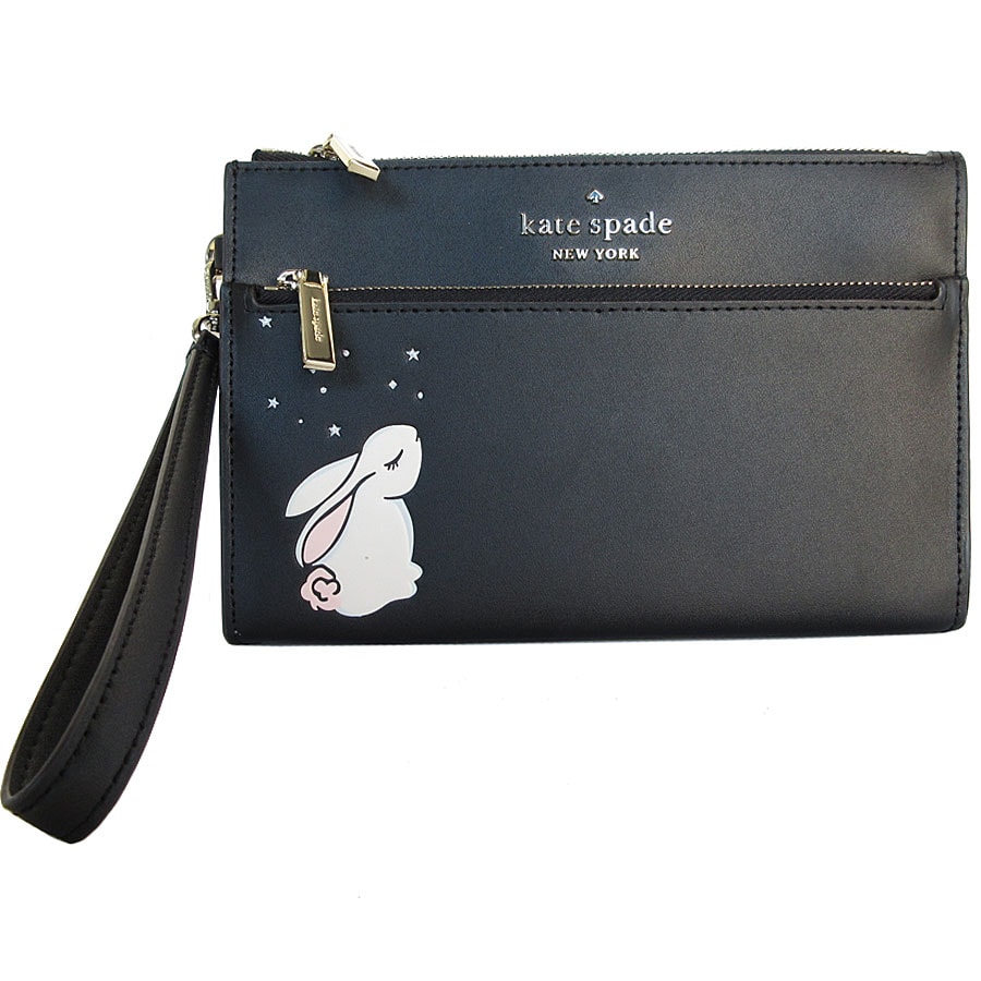 ケイトスペード Kate Spade ポーチ セカンドバッグ レザー ブラック レディース【中古】 k0041k