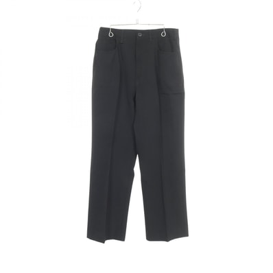 バレンシアガ BALENCIAGA パンツ 衣料品 ボトムス ウール メンズ ブラック系 672350 【中古】