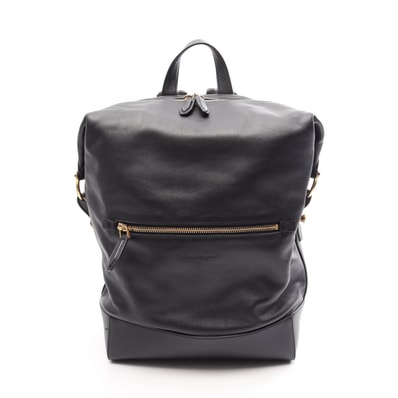サルヴァトーレフェラガモ Salvatore Ferragamo リュックサック バックパック バッグ レザー レディース ブラック系 【中古】