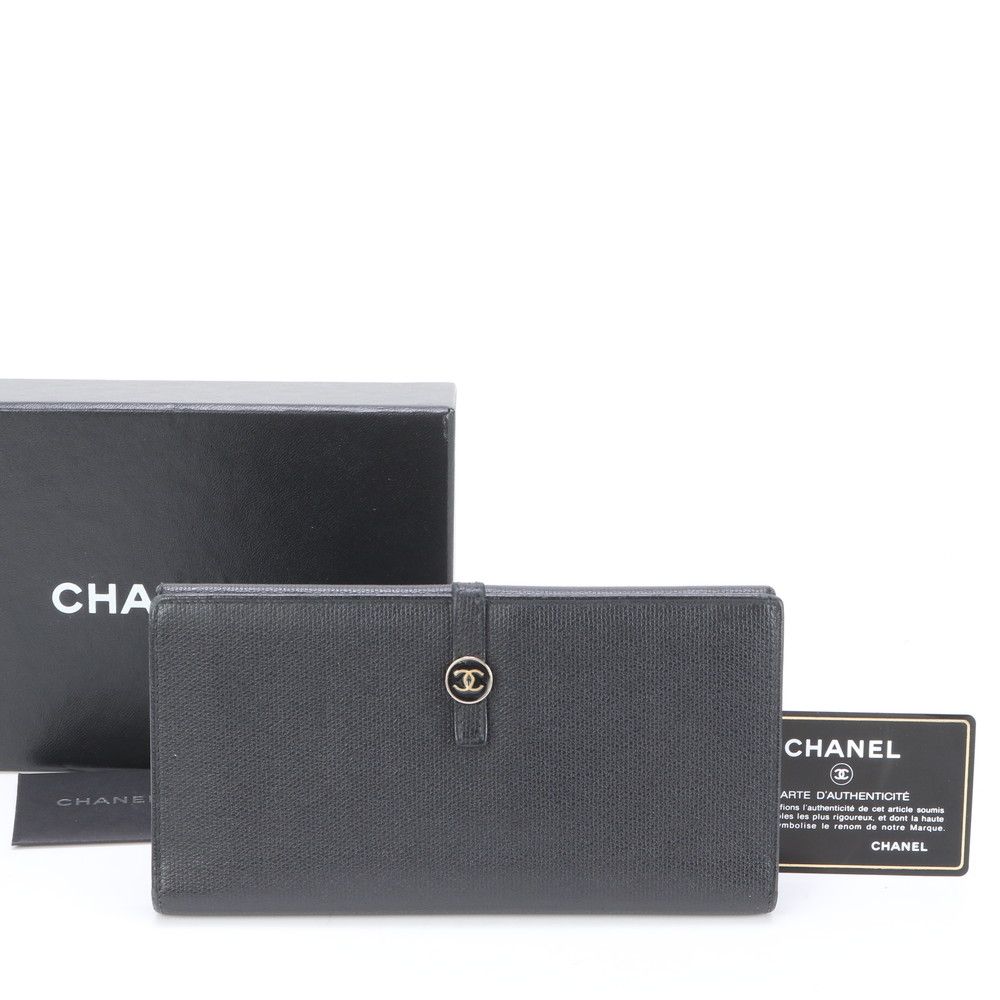 ■極美品 シャネル ココマーク長財布 レザー