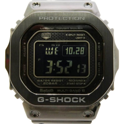 G-SHOCK ジーショック GMW-B5000GD-1JF FULL METAL 5000 SERIES フルメタル Bluetooth タフソーラー スクエア デジタル 腕時計 ブラック系【中古】