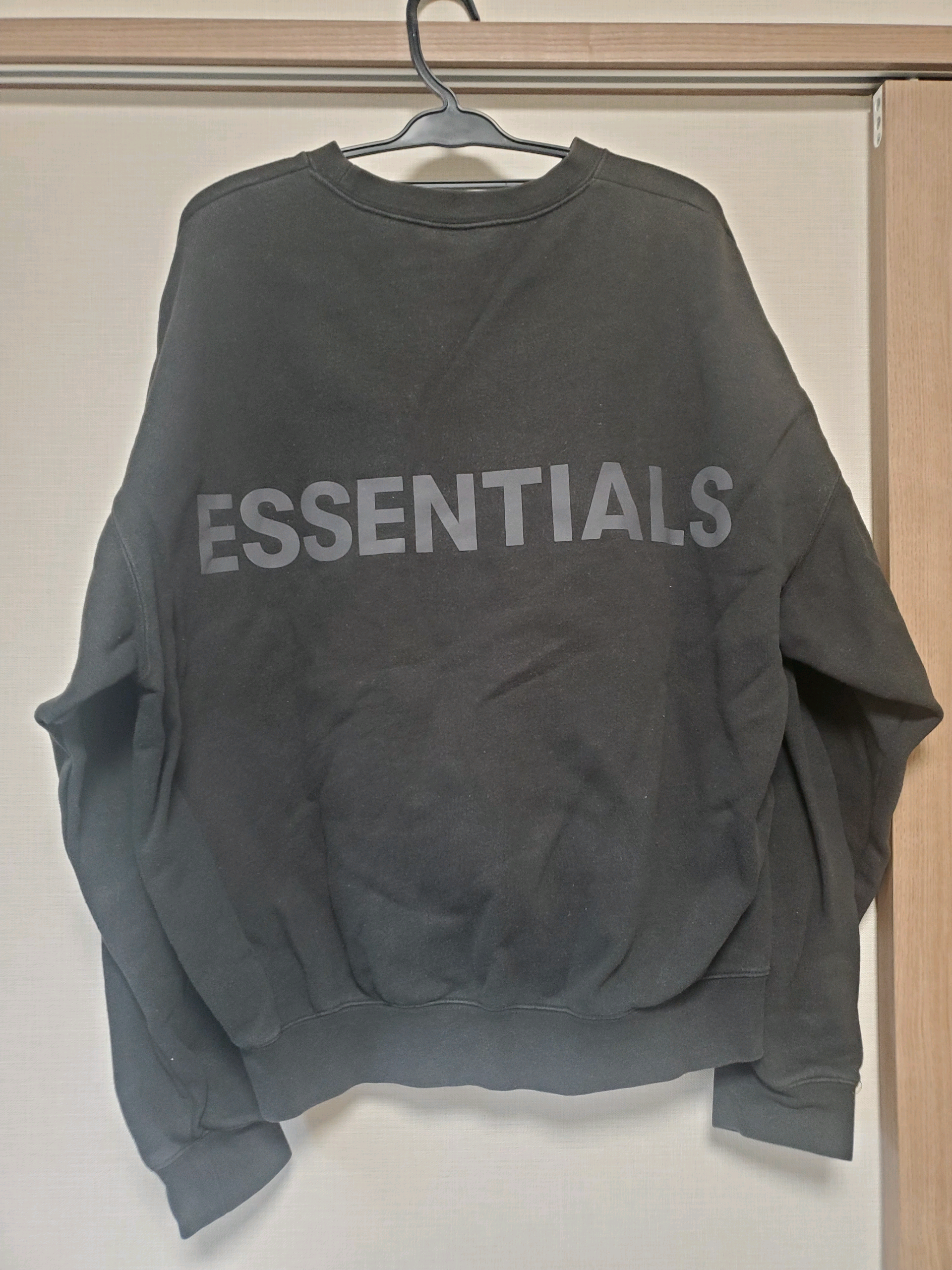 FEAR OF GOD ESSENTIALS 3M Logo Crewneck Sweatshirt "Black"