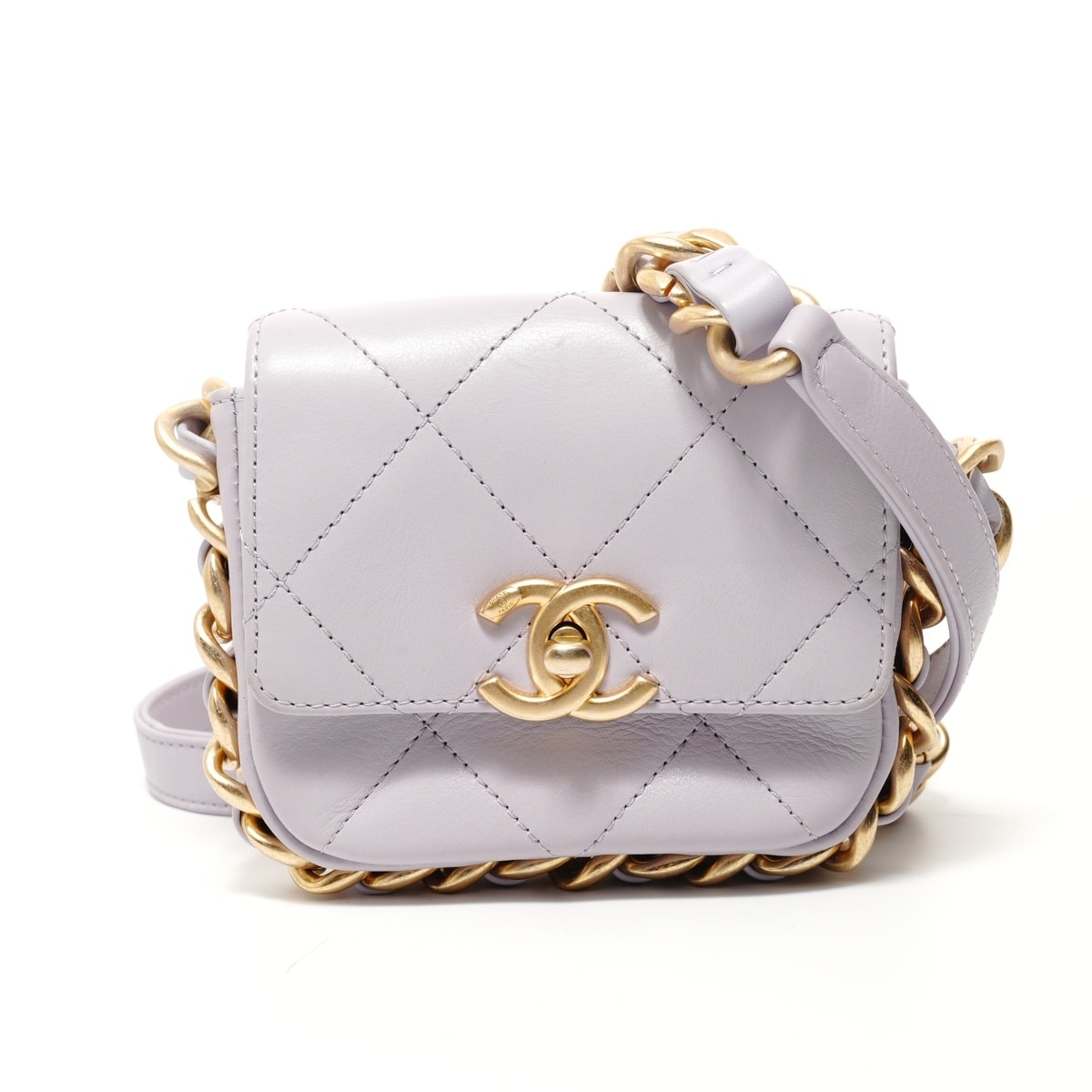 シャネル CHANEL 2022-2025 ミニ マトラッセ チェーン ショルダーバッグ【中古】