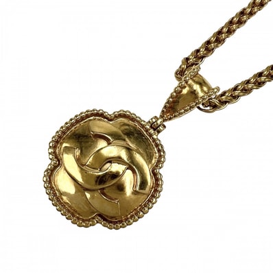 CHANEL シャネル ネックレス ココマーク チェーン ヴィンテージ アクセサリー GP 96A ゴールド レディース 約70.4g 1996年【中古品】