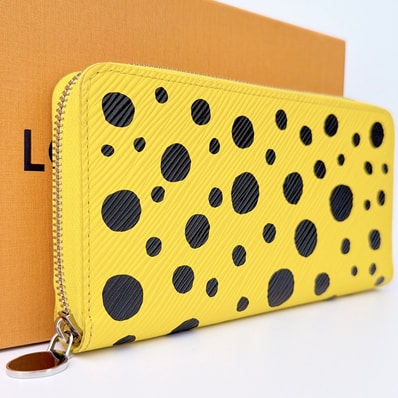 Louis Vuitton x Yayoi Kusama Zippy Wallet Epi Leather Infinity Dots "Jaune/Noir"