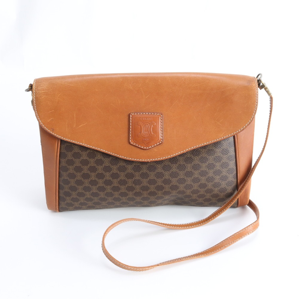 ■美品 セリーヌ マカダムトリオンフショルダーバッグ