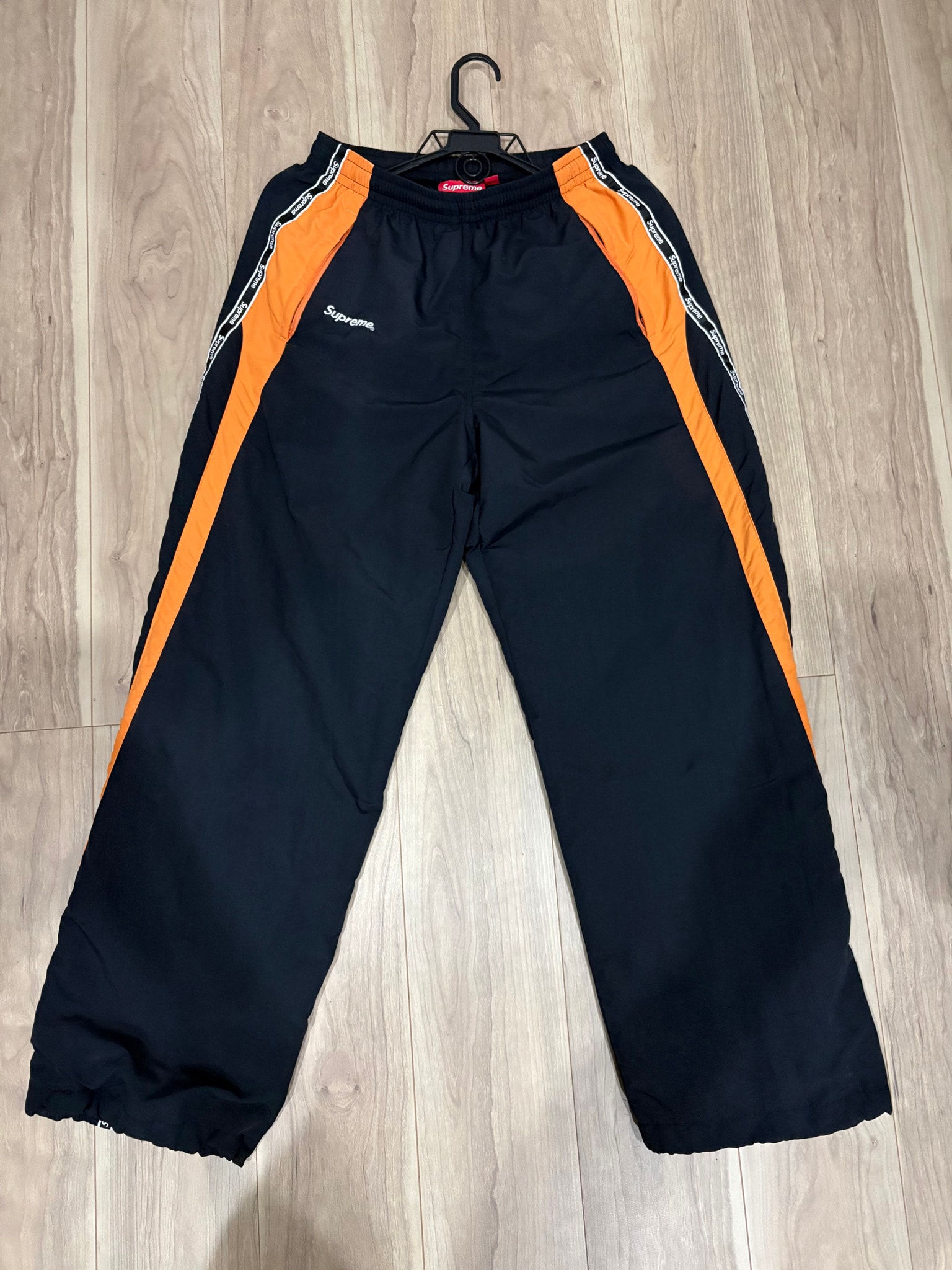 Supreme Logo Taping Track Pant "Orange"