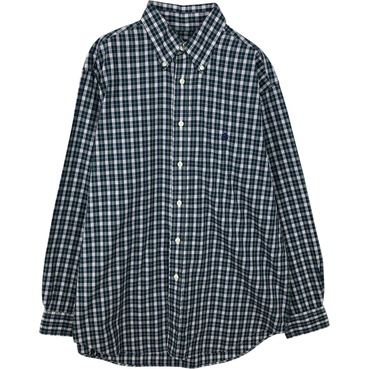 古着 ブルックスブラザーズ Brooks Brothers 346 長袖 ボタンダウンチェックシャツ メンズM相当/eaa642887