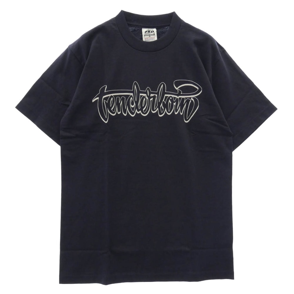 TENDERLOIN テンダーロイン PRO CLUB プロクラブ TEE SP ロゴプリント PRO CLUB プロクラブ 半袖 Tシャツ ネイビー ネイビー系 M【極上美品】【中古】