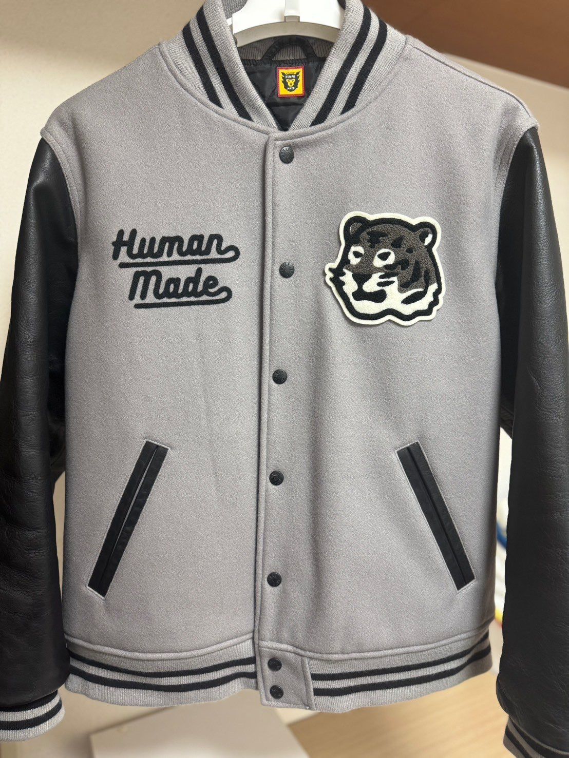 HUMAN MADE VARSITY JACKET "Gray"