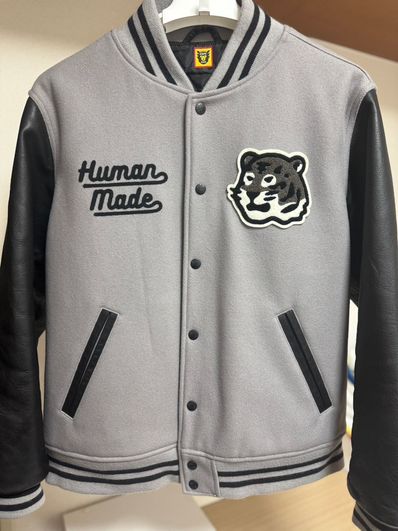 HUMAN MADE VARSITY JACKET "Gray"