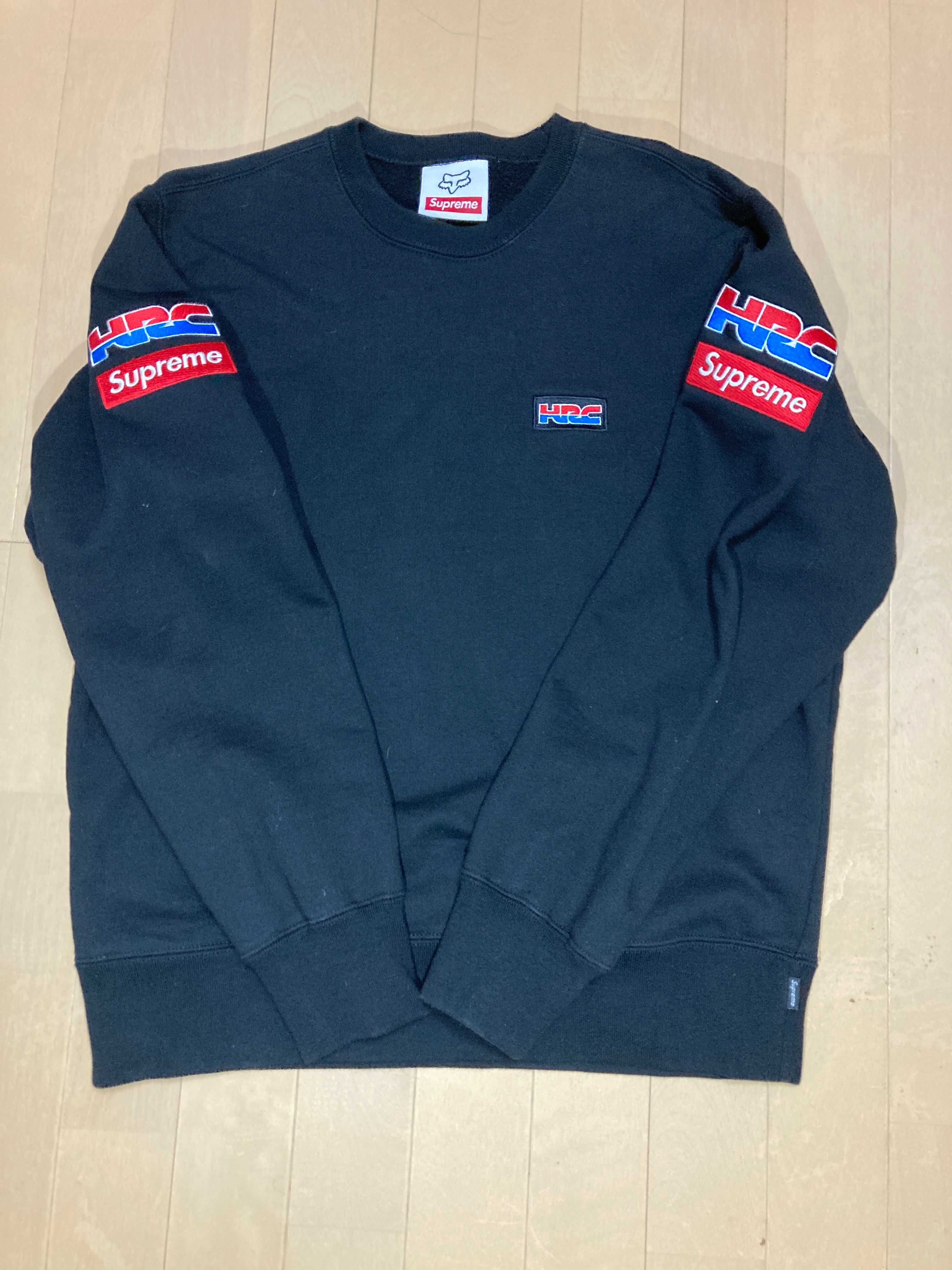 Supreme x Honda x Fox Racing Crewneck "Black"