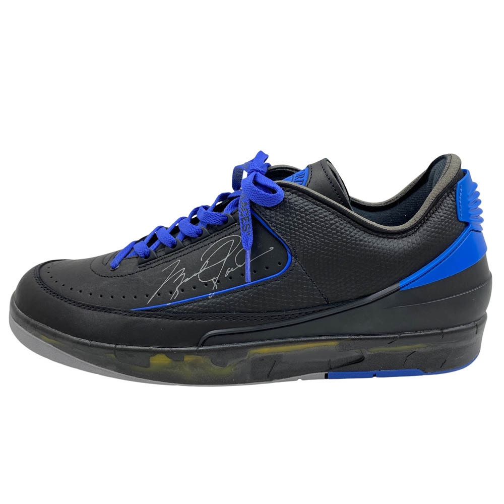 NIKE ナイキ スニーカー 21AW DJ4375-004 × OFF-WHITE AIR JORDAN 2 RETRO LOW SP オフホワイト エアジョーダン2 レトロ ローカット スニーカー ブラック系 33cm【極上美品】【中古】