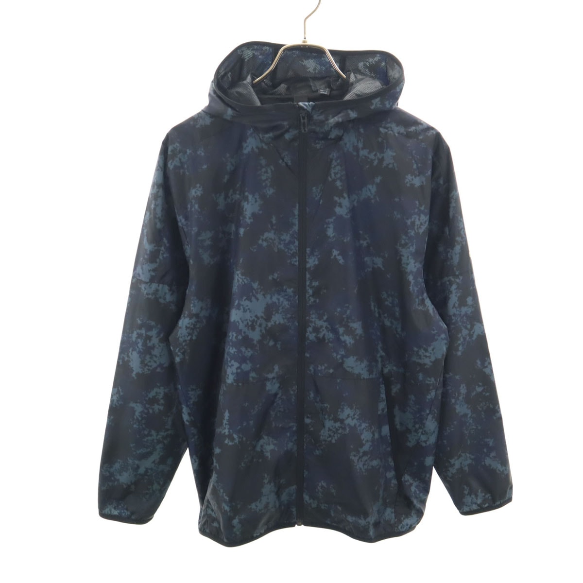 adidas アディダス フード ジップジャケット S ブルー系