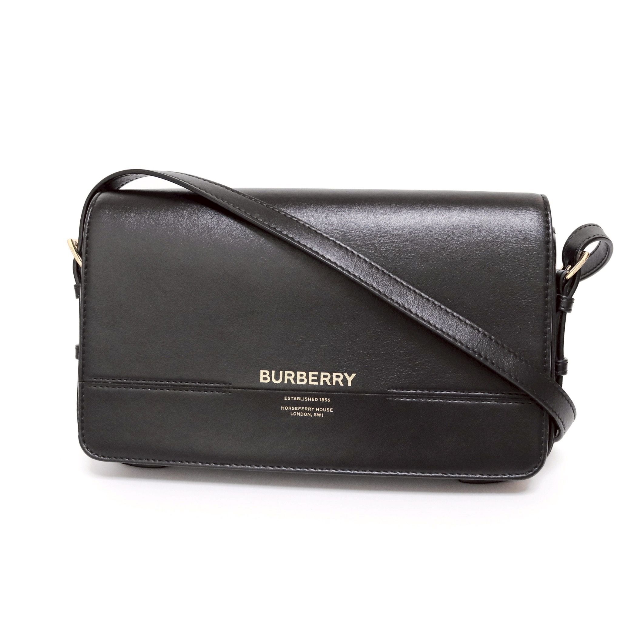 【極美品】バーバリー GRACE グレース ショルダーバック 黒 8067092