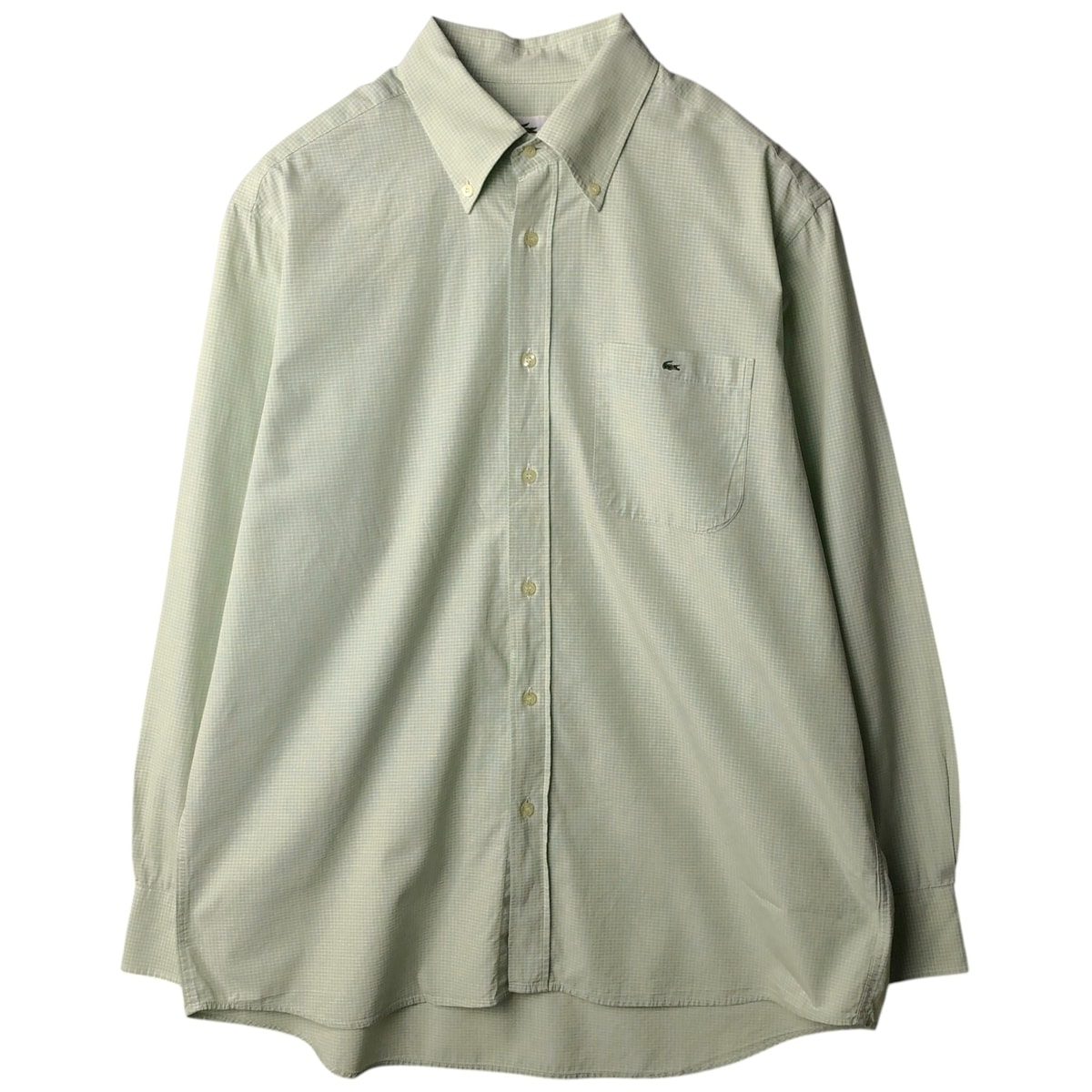 古着 00年代~ ラコステ LACOSTE 長袖 ボタンダウンチェックシャツ メンズXL相当/eaa636009