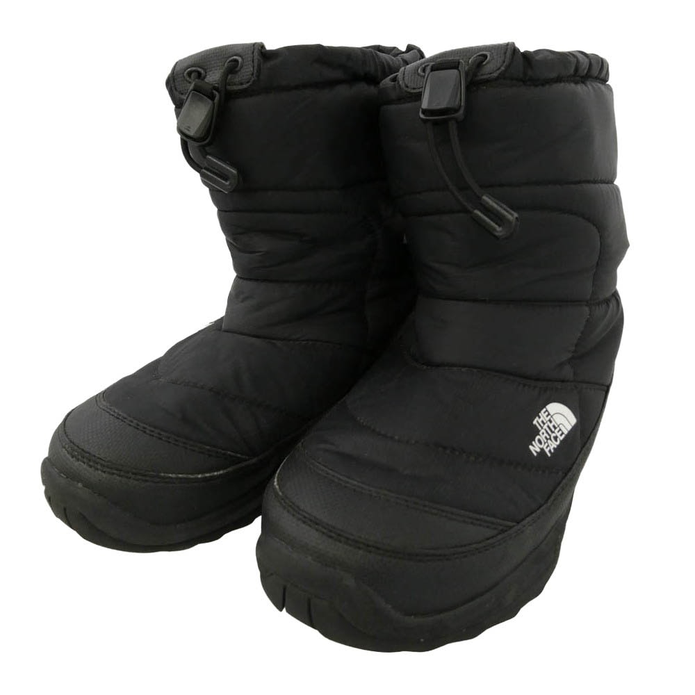 THE NORTH FACE ノースフェイス NFJ51780 K NUPTSE BOOTIE WP ウォータープルーフ ヌプシ ブーティ ブーツ ブラック系 22cm【中古】