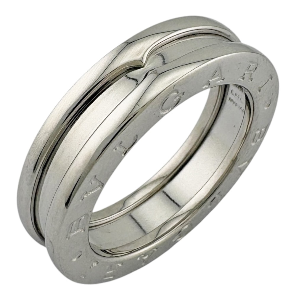 ブルガリ B-zero.1 ビーゼロワン 1バンド リング 指輪 10号 18金 K18ホワイトゴールド レディース BVLGARI  中古
