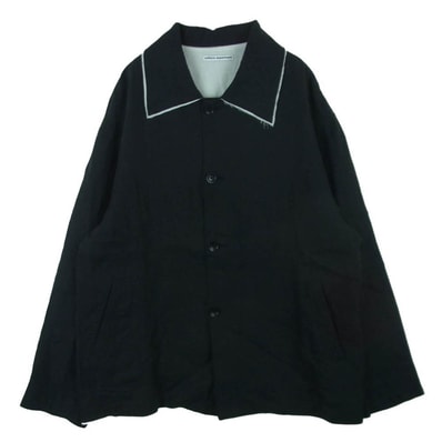 uniform experiment ユニフォームエクスペリメント 25AW UE-252003 BRUSHED LINEN CUT-OFF JACKET リネン カットオフ ジャケット ブラック系 3【中古】