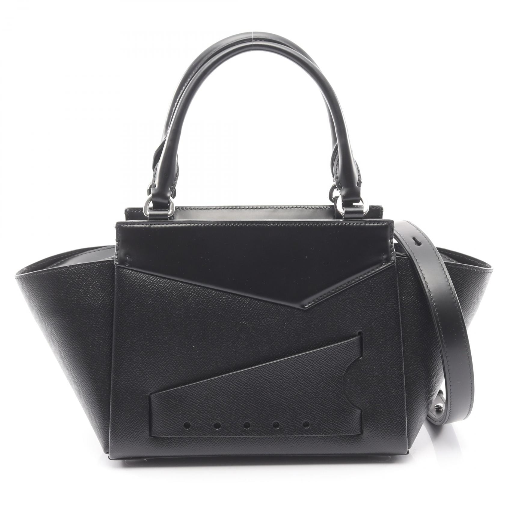 メゾン マルジェラ Maison Margiela SNATCHED TOTE スナッチドトート ハンドバッグ ハンドバッグ バッグ レザー レディース ブラック系 SB3WD0008 【中古】