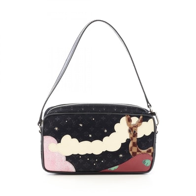 ルイ・ヴィトン LOUIS VUITTON コント ドゥ フェ ポシェット ハンドバッグ バッグ ファブリック レザー レザー モノグラム・サテン ノワール レディース ブラック系 / マルチカラー M92275 【中古】