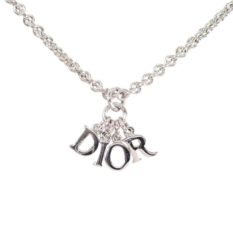 ディオール Dior ヴィンテージ ロゴ ネックレス【中古】【ABランク】