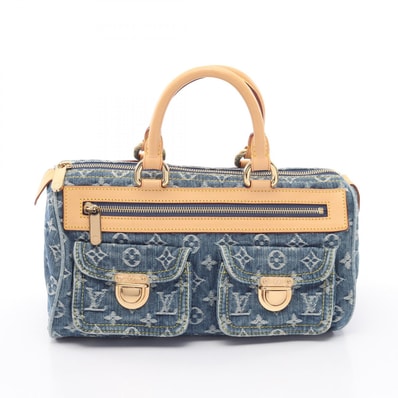 ルイ・ヴィトン LOUIS VUITTON ネオスピーディ ハンドバッグ バッグ デニム レザー モノグラム・デニム レディース ブルー系 M95019 【中古】