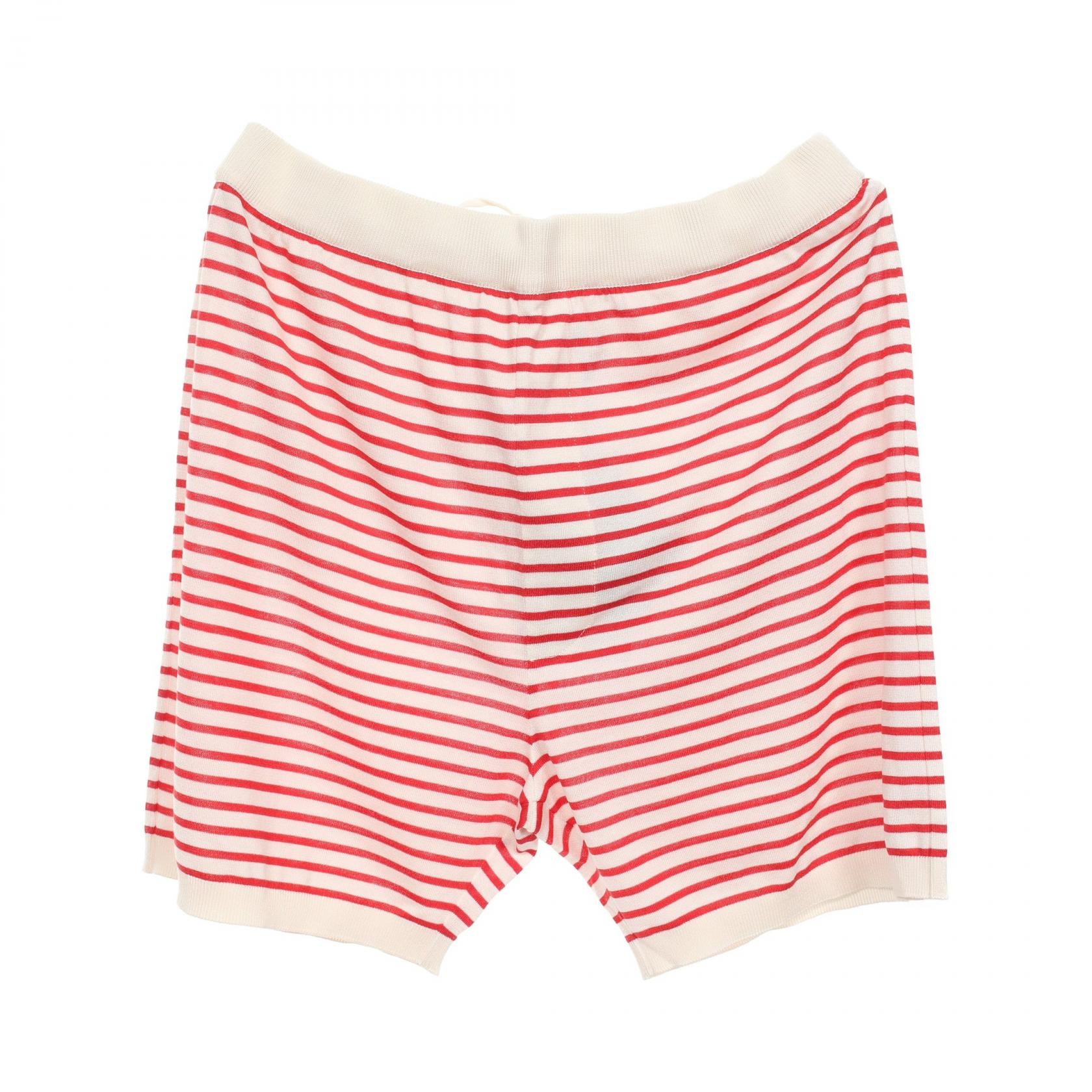 プラダ PRADA パンツ 衣料品 ボトムス シルク コットン メンズ ホワイト系 / レッド系 【中古】