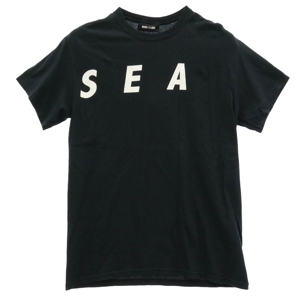WIND AND SEA ウィンダンシー Tシャツ WDS-Donation-02 KEEP DISTANCE T-SHIRT フロントプリント チャリティー Tシャツ ブラック系 M【中古】