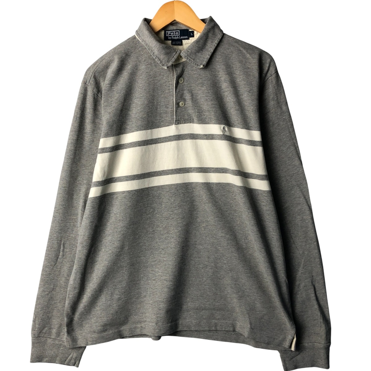 古着 ラルフローレン Ralph Lauren POLO by Ralph Lauren 長袖 ポロシャツ メンズL相当/eaa586545