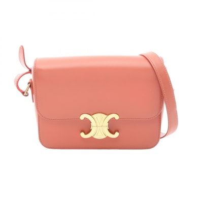 セリーヌ CELINE ティーン トリオンフ バッグ ショルダーバッグ バッグ レザー レディース オレンジ系 188423BF4 【中古】