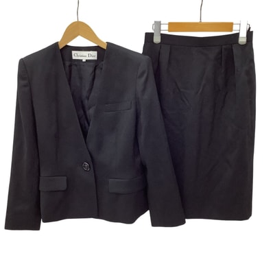 Christian Dior クリスチャンディオール レディース セットアップ スカート スーツ SIZE 9AR FW2Y09180 ブラック