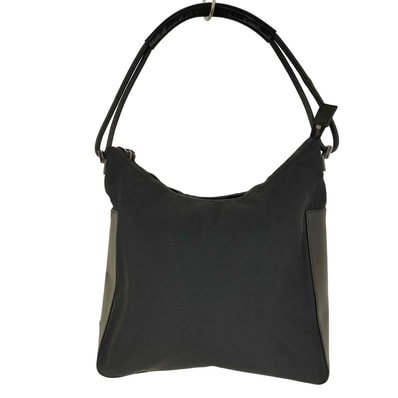 ロゴプレート ナイロン レザー ミニ トートバッグ logo plate nylon leather mini tote bag【1143862401840】