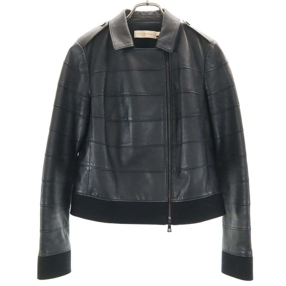 Tory Burch 羊革 レザー ダブルライダースジャケット