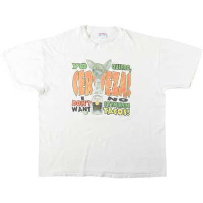 古着 00年代 ヘインズ Hanes HEAVYWEIGHT 犬柄 パロディ プリントTシャツ メンズXL相当/eaa642215