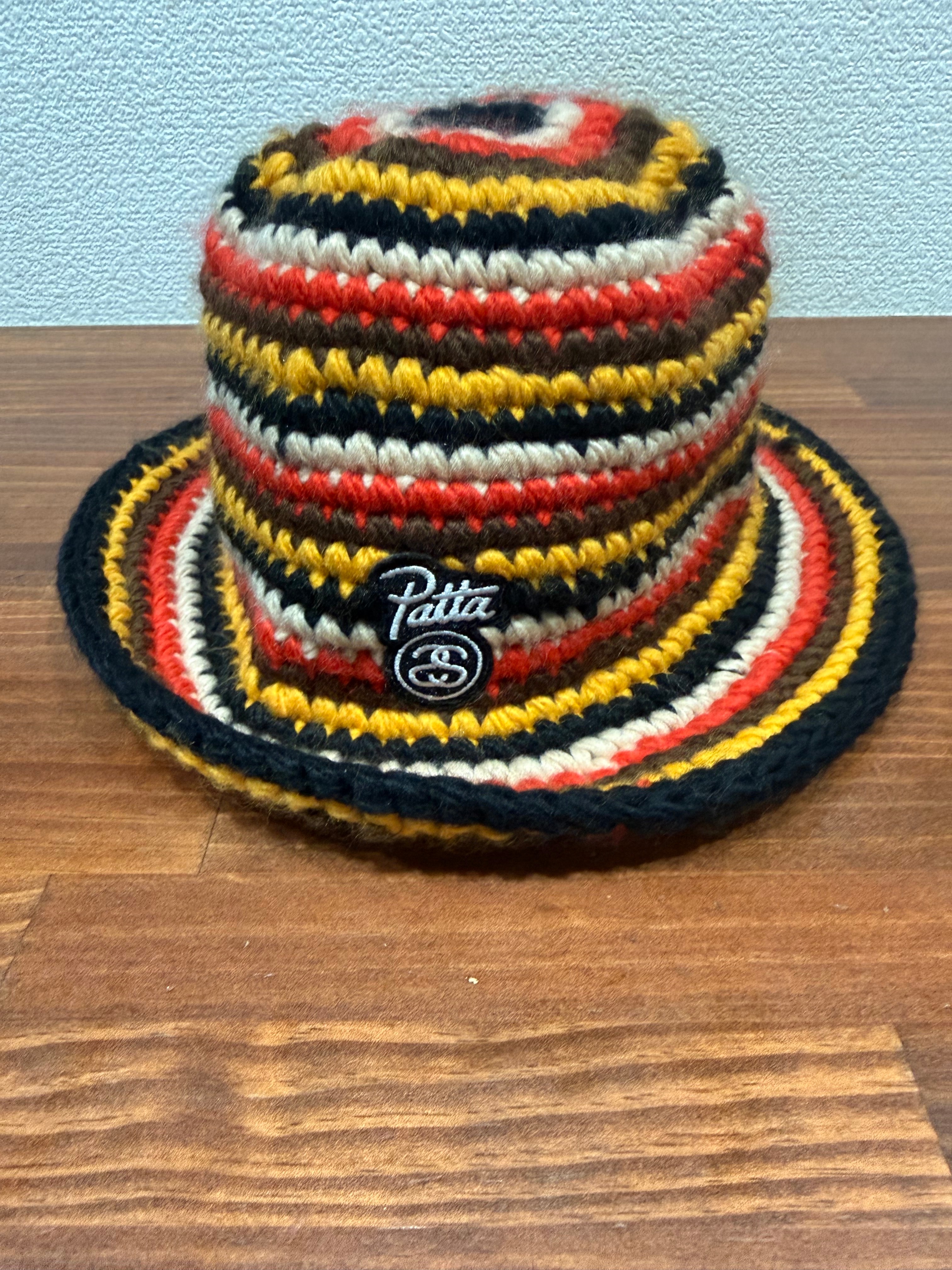 Stussy x Patta Striped Knit Bucket Hat "Multi"