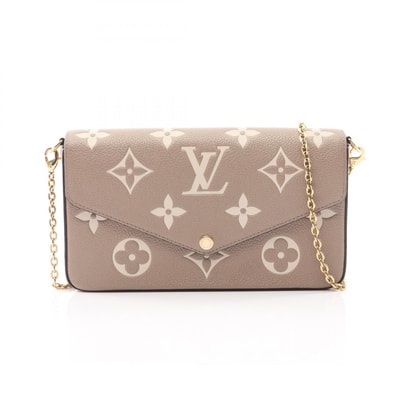 ルイ・ヴィトン LOUIS VUITTON ポシェット フェリシー モノグラム アンプラント トゥルトレールクレーム ショルダーバッグ バッグ レザー レディース ベージュ系 M69977 【中古】