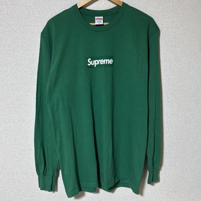 Supreme Box Logo L/S Tee "Green"