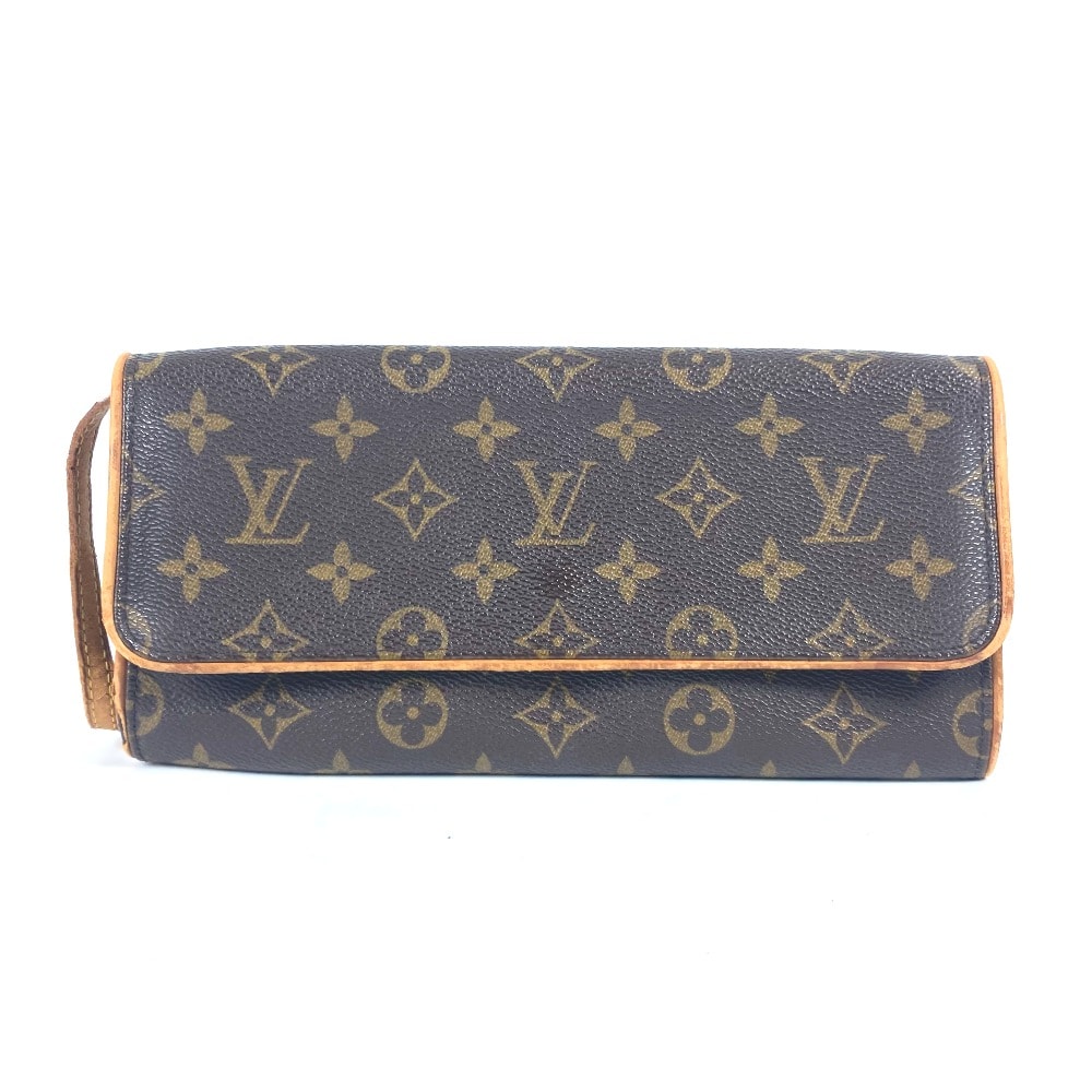 ルイヴィトン LOUIS VUITTON ポシェットツインGM M51852 モノグラム 斜め掛け ポシェット カバン 2WAYバッグ クラッチバッグ バッグ ショルダーバッグ モノグラムキャンバス ブラウン