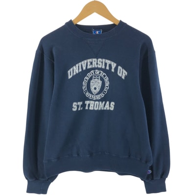 古着 90年代 チャンピオン Champion 3連プリント カレッジスウェットシャツ トレーナー USA製 メンズL相当/eaa536587 【中古】 【250414】/eaa536587