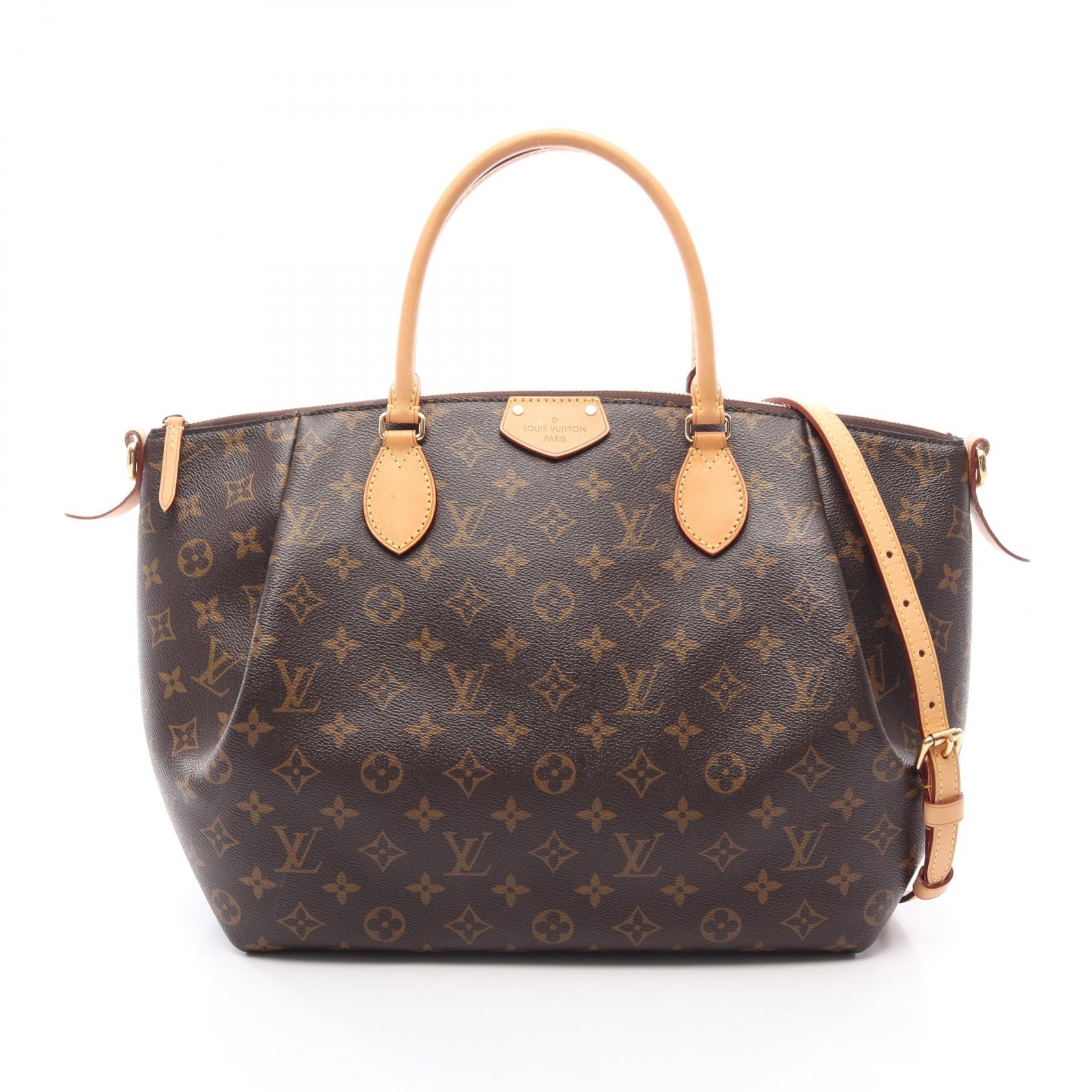 ルイ・ヴィトン LOUIS VUITTON テュレンGM 2WAY ハンドバッグ バッグ PVCコーティングキャンバス レザー モノグラム レディース ブラウン系 M48815 【中古】