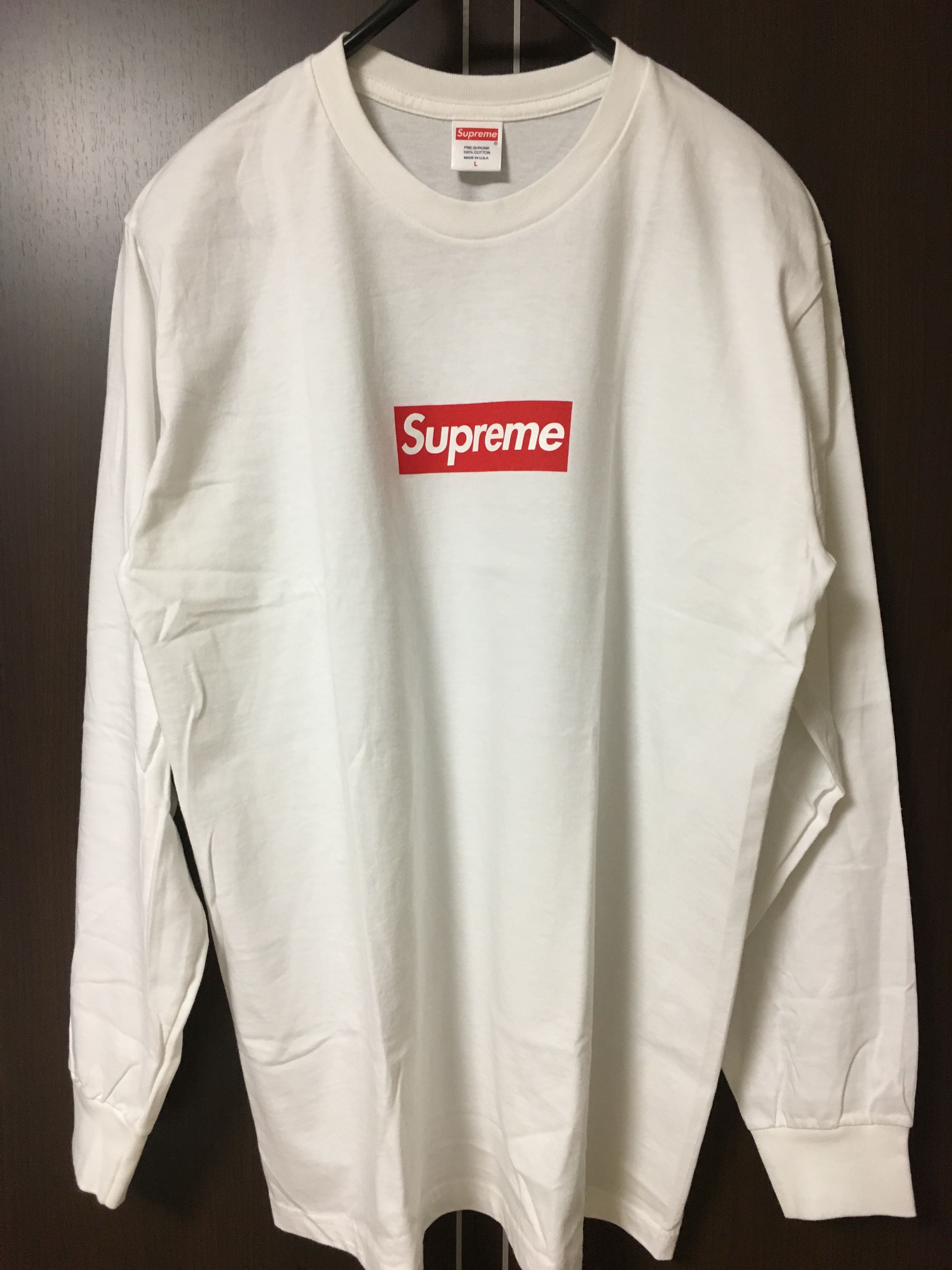 Supreme Box Logo L/S Tee "White"
