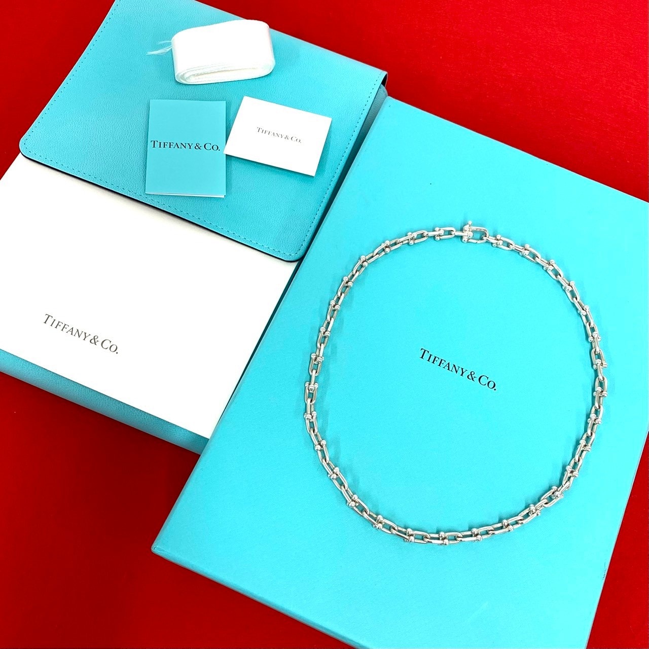 TIFFANY&Co. ティファニー ハードウェア スモールリンク ネックレス シルバー925 ネックレス シルバー
 98082