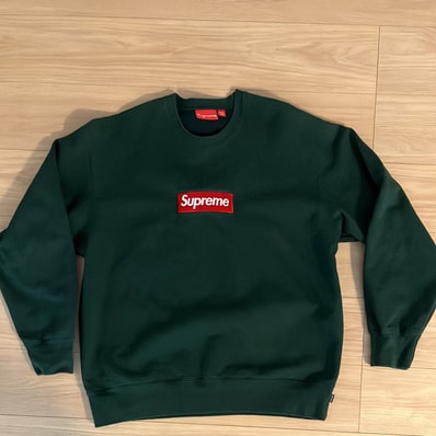 Supreme Box Logo Crewneck "Dark Pine" (22FW)