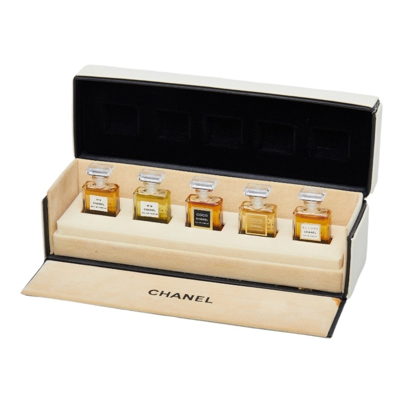 シャネル No.5 No.19 マドモアゼル オードゥ パルファム アリュール フレグランス 3.5ml ミニ香水 5本セット ホワイト レディース CHANEL 【中古】